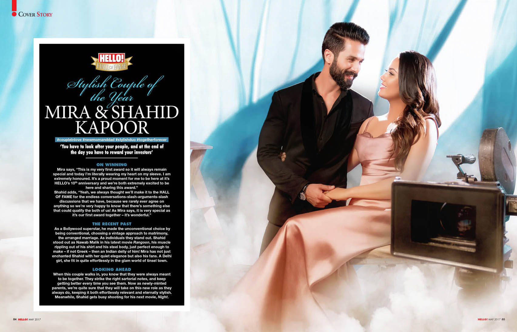 Best Bollywood Photographer in India Vikram Bawa, Actor Shahid Kapoor & Mira Kapoor for Hello Magazine, Shooting with Star, Advertising Photographer, Best Published Photographer, Best Editorial Photographer Vikram Bawa in Mumbai, India