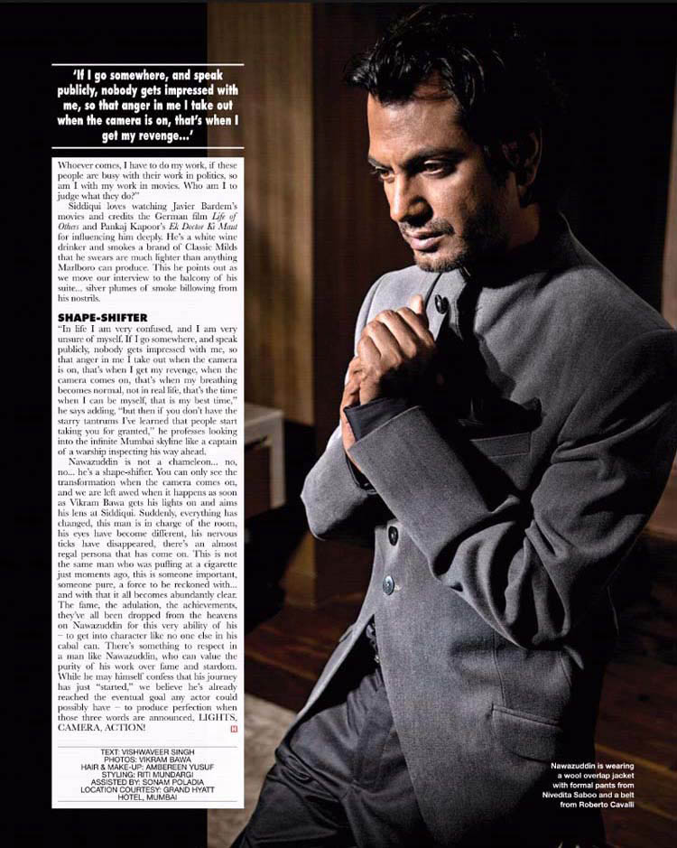 Best Bollywood Photographer in Indai Vikram Bawa,Actor Naowazuddin Siddiqui for Hello magazine, Editorial, Actors life, Bollywood, Shooting with Star, Style, Best Published Photographer,  Celebrity Photoshoot, Best Fashion Photographer  Vikram Bawa, Mumbai, India