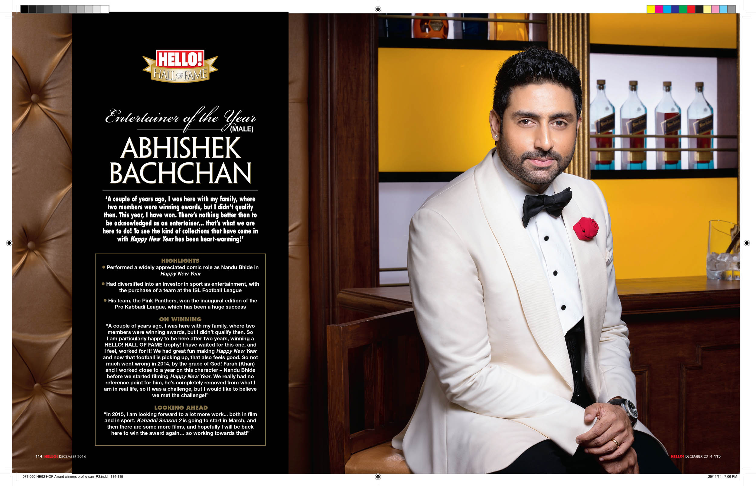 Best Bollywood Photographer in India Vikram Bawa, Actress Abhishek Bachchan for Hello Magazine, Shooting with Star, Hello Awards,  Advertising Photographer, Best Published Photographer, Best Editorial Photographer, Best Fashion Photographer  Vikram Bawa in Mumbai, India